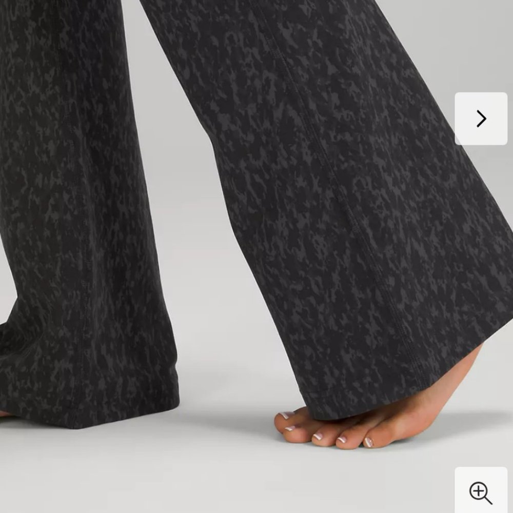 LULULEMON Groove Pant S High Rise Pant NULU ALIGN Leopard Camo Deep Coal Multi - Picture 6 of 15